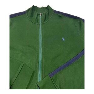Polo Ralph Lauren Green Quarter Zip Sweatshirt Men's XXL Athletic Fit